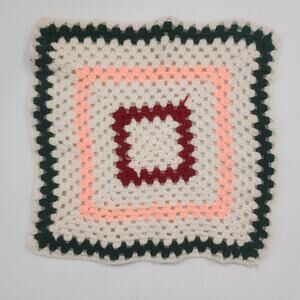 Large Crochet Granny Square 19" by 19"